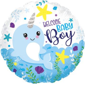 Products: Baby Boy Whale Balloon