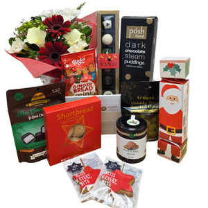 Christmas Flowers and Gourmet - Medium Size