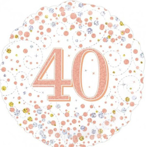 Products: 40th Balloon- Rose Gold