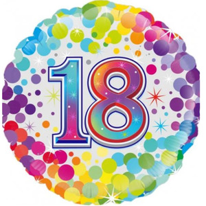 Products: Happy 18th Birthday - Bubbles Balloon
