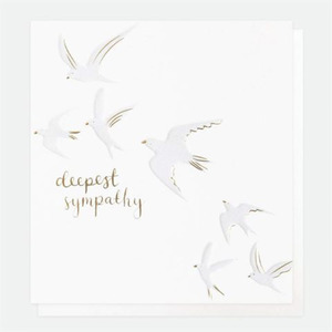 Deepest Sympathy Dove Card