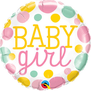 Baby Girl Bubbles Balloon