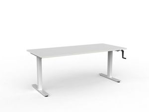 Agile Winder Desk 1800x800mm Wht/white