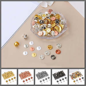 Cheeky Crafter Brooch Backs & 10mm Pins 48 Piece Kit (Metal)