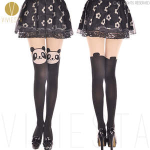Asian Street Style: Viviesta Animal Tights - Panda