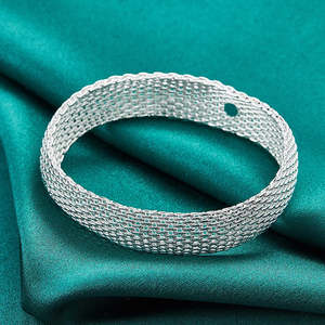 Marissa Braided Mesh Bangle