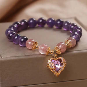 Violette Amethyst Stretch Bracelet