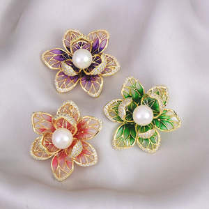 Isabelle Iris Sculpted Resin Brooch