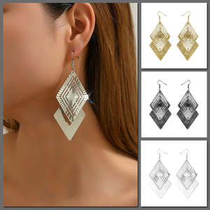 Earrings: Allegra Geometric Cut-Out Drop Earrings