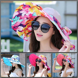 Headgear: Heavenly Hibiscus Reversible Sunhat