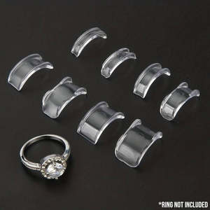 Jewellery Accessories: Ring Size Adjuster - 8 Piece Clip-On Set