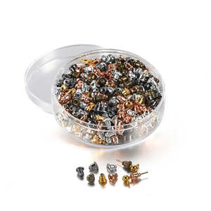 Jewellery Accessories: Earring Backs Kit - Bullet Backs, 400pc Kit