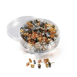 Jewellery Accessories: Earring Backs Kit - 6mm Butterfly Backs, 500pc Kit