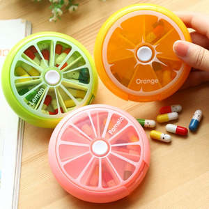Miscellaneous: Zesty Citrus 7 Day Pill Organiser