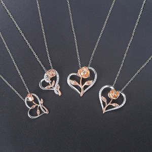 Necklaces: Rosalie Rosebud Heart Necklace
