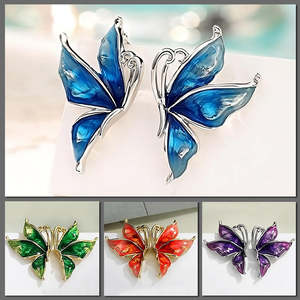 Lacquer Wings Enamel Earrings