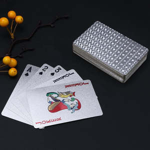 Creativity Hobbies: Selene's Shuffle Metallic Silver Playing Cards