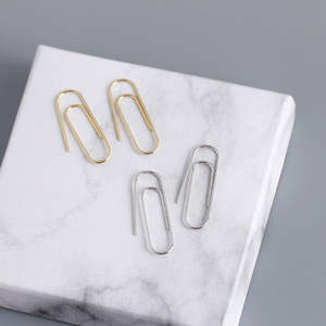 Pamela Posh Paperclip Earrings