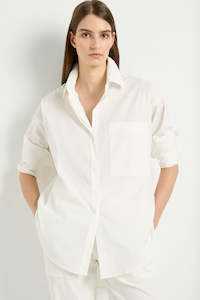 Mela Purdie: Mela Purdie White Chisel Pocket Shirt