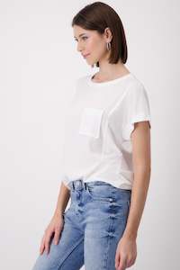 Monari New: Monari White Pocket Top