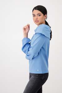 Monari Blue Roll Neck Top