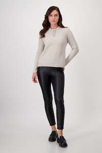 Aw24: Monari Beige Tie Jumper