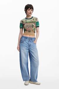 Desigual Printed Knit Top