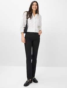 Pants: Brax Mary Regular Fit Pants - Perma Black