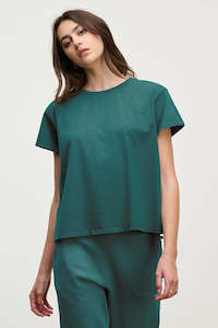 Tops: Velvet Green T-Shirt