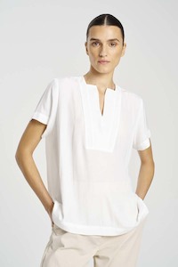Mela Purdie: Mela Purdie White Double Vent Top