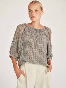 Caroline Sills Sand Bonita Blouse