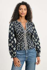 Velvet: Velvet Midnight Print Blouse