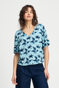 Pom Artisan Blue Blouse