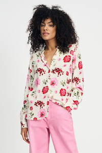 Pom Mila Bouquet Cream Shirt