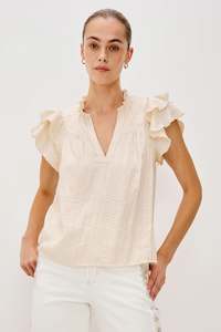 Rails: Rails Calista Short Sleeve Top - Ivory