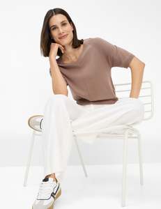 Pants: Brax Maine Trousers - White