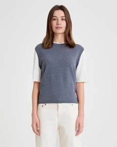 Knitwear: Yerse Double Grey Jumper