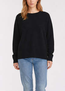 Knitwear: Alete Charade Crew Black Jumper
