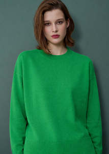 Knitwear: Alete Charade Crew Neck Verdant Jumper