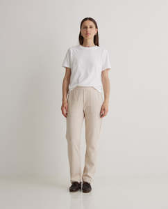 Yerse Ecru Straight Pant