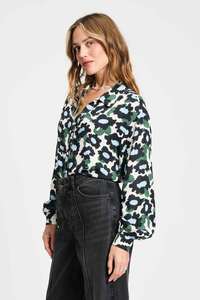 Tops: Pom Violet Wild Flowers Shirt - Ecru