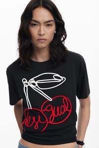 Tops: Desigual T-shirt - Black