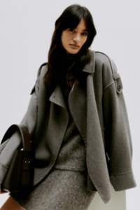 Second Female Wool Brown Jacket