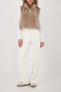 Monari Fur Vest Truffle
