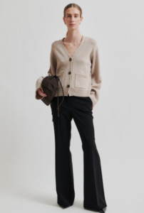 Second Female Beige Knit Cardi