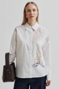 Second Female: Second Female White Lace Shirt