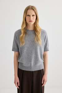 Laing: Laing Jasper Short Sleeve Cashmere Crew
