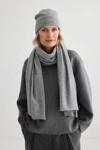 Laing Grey Marle Cashmere Scarf