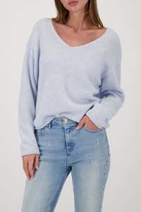 Knitwear: Monari Ice Blue Jumper