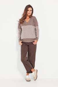 Knitwear: Verge Brag Truffle Sweater